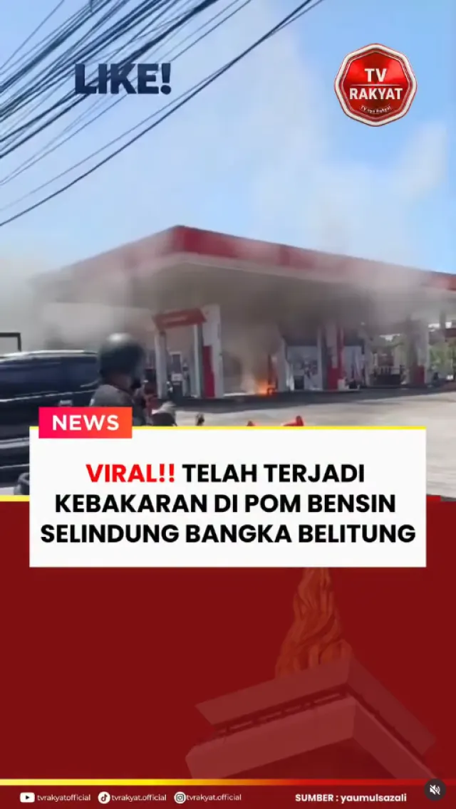 SPBU Selindung Pangkalpinang Terbakar, Operasional Dihentikan Sementara — News