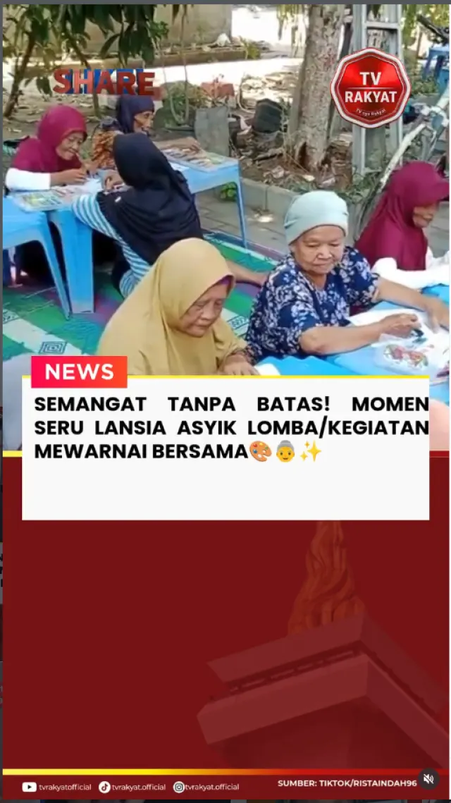 Lansia Antusias Ikuti Kegiatan Mewarnai, Latih Motorik dan Jaga Otak Otak Tetap Aktif — News