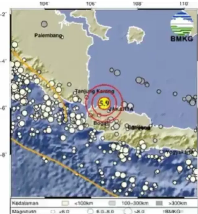 Gempa Magnitudo 5,9 Guncang Kepulauan Seribu Dini Hari, BMKG: Tidak Berpotensi Tsunami — News