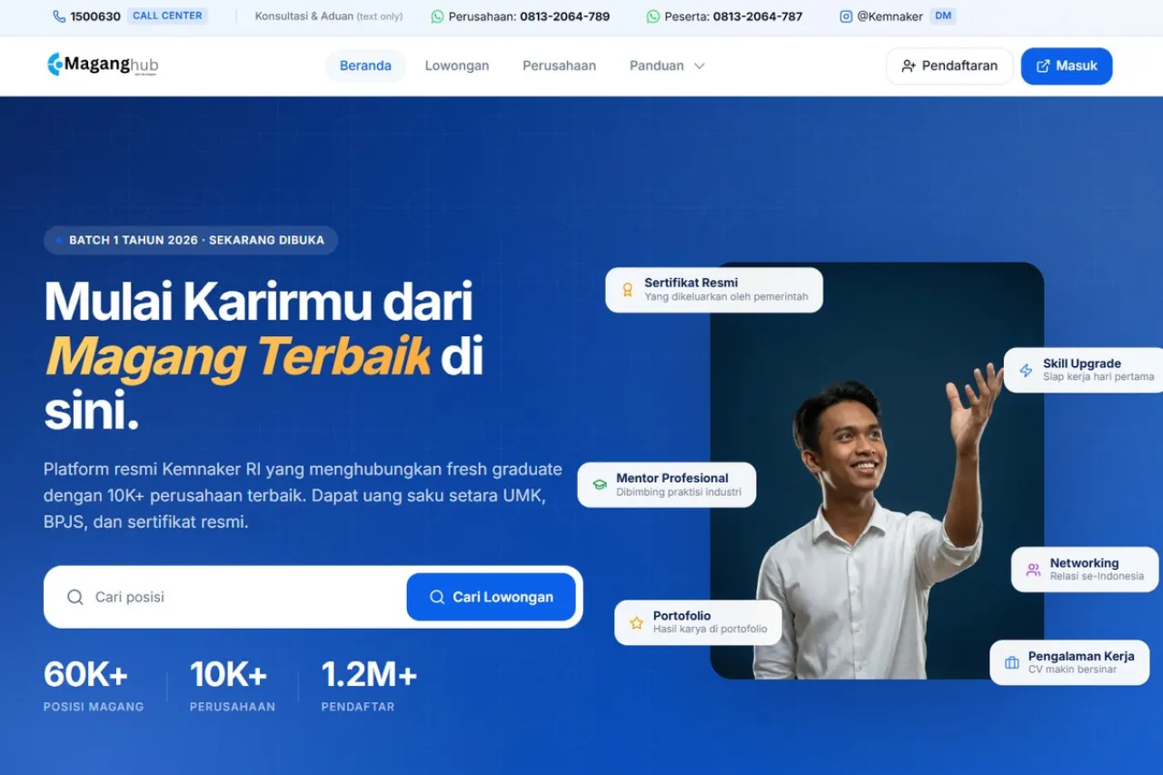 Kemnaker Buka Magang Nasional Batch 3 Angkatan II, Cek Jadwal dan Tahapan Pendaftarannya — Nasional