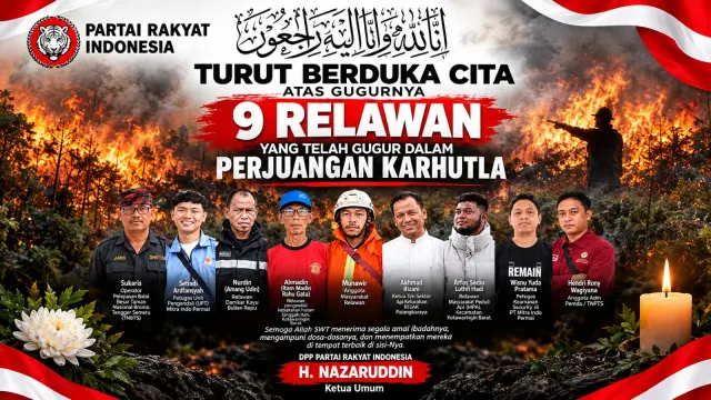 Partai Rakyat Indonesia Sampaikan Duka Cita atas Gugurnya Sembilan Relawan dalam Perjuangan Karhutla — News